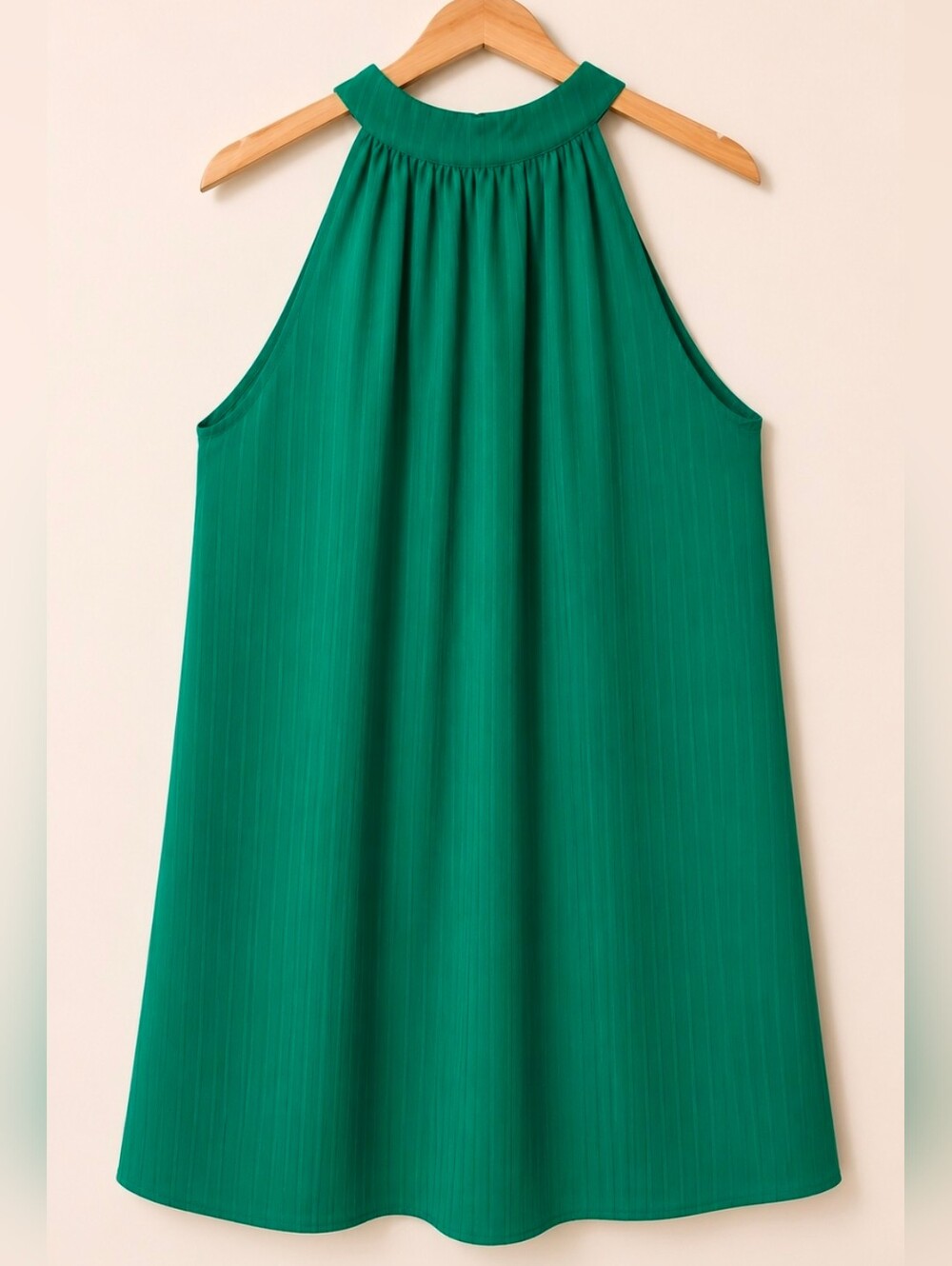 Emerald Green Halter Swing Dress